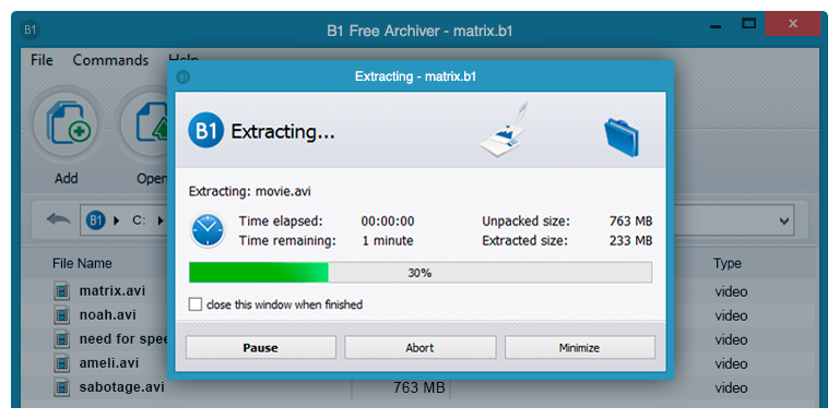 b1 free archiver
