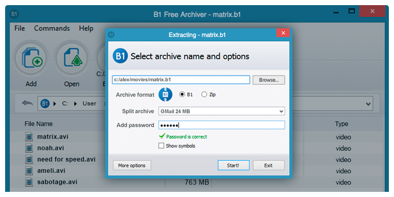 B1 Free Archiver